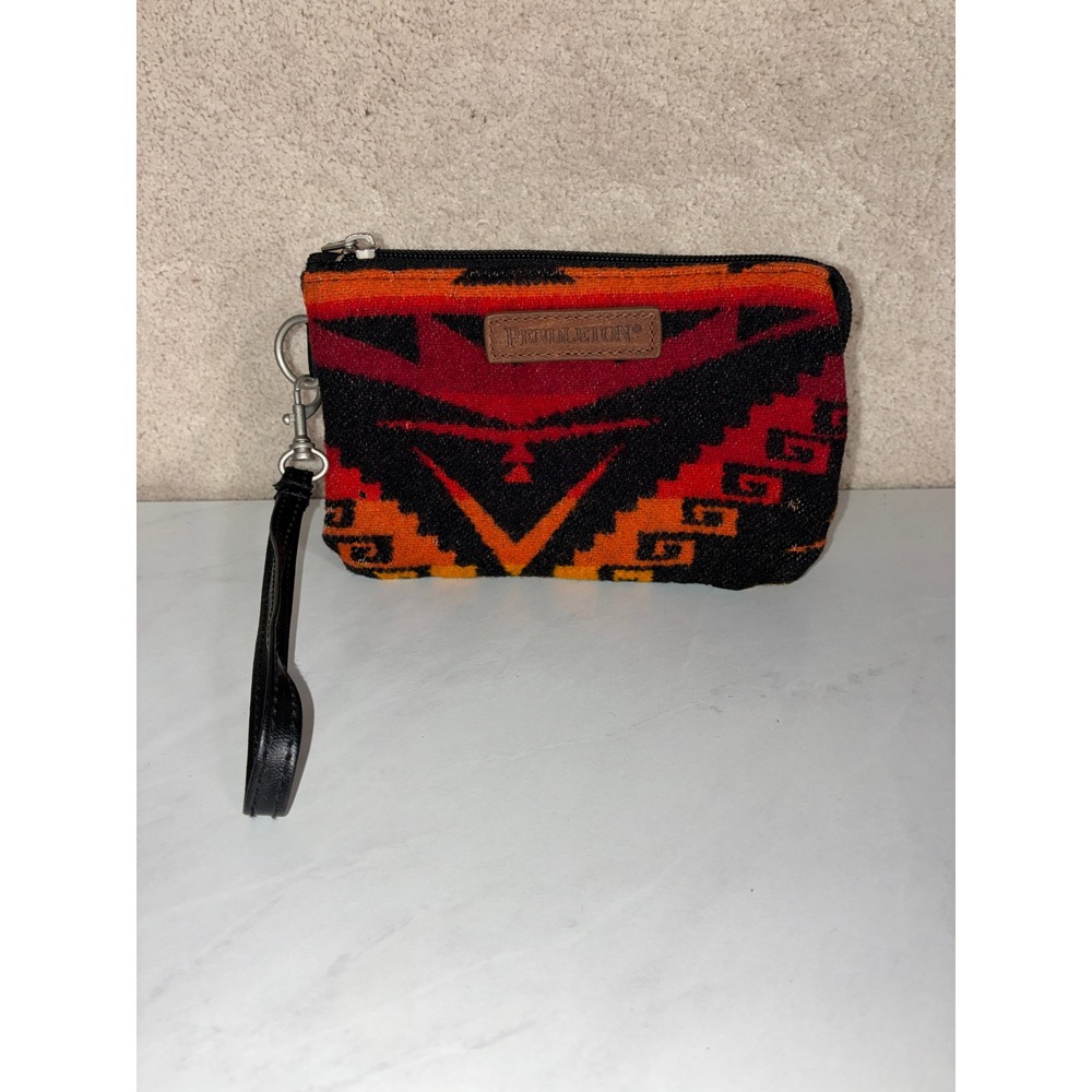 Pendleton Multicolor Wristlet - OS - Wool Geometric Southwestern Boho Western